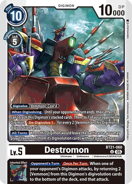 Image for Destromon [BT21-060 U] - Digimon Card Game