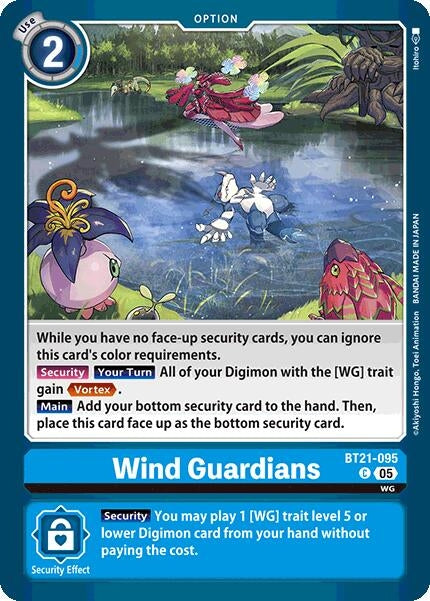 Image for Wind Guardians [BT21-095 C] - Digimon Card Game