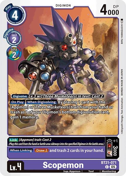 Image for Scopemon [BT21-071 C] - Digimon Card Game