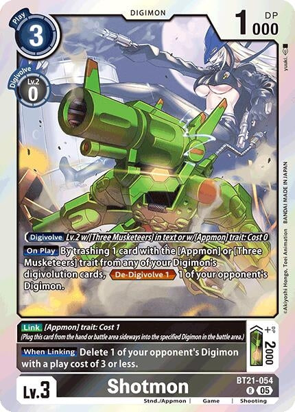 Image for Shotmon [BT21-054 R] - Digimon Card Game