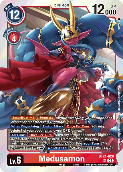 Image for Medusamon [BT21-029 SR] - Digimon Card Game