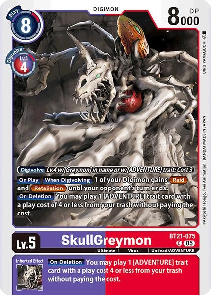 Image for SkullGreymon [BT21-075 C] - Digimon Card Game
