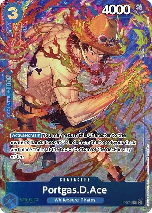 Image for Portgas.D.Ace (Premium Card Collection -Best Selection Vol. 3-) [P-074] - One Piece Card Game
