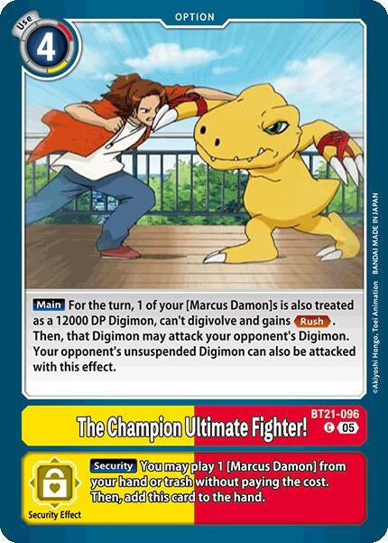 Image for The Champion Ultimate Fighter! [BT21-096 C] - Digimon Card Game