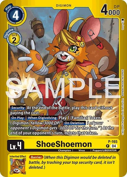 Image for ShoeShoemon [P-165 P] - Digimon Card Game