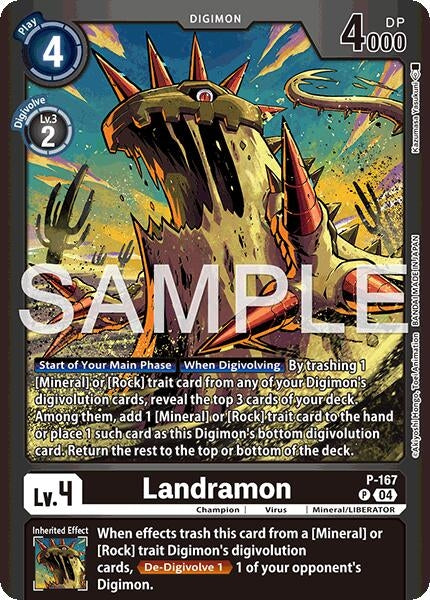 Image for Landramon [P-167 P] - Digimon Card Game
