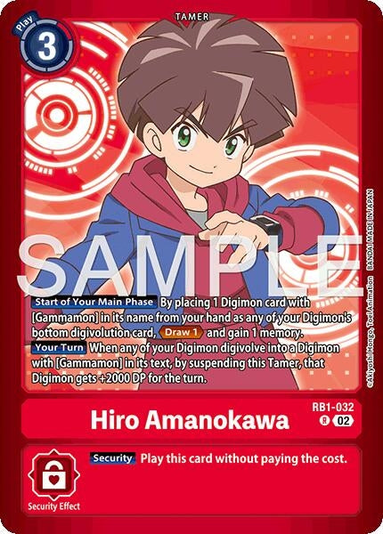 Image for Hiro Amanokawa [RB1-032 R] - Digimon Card Game