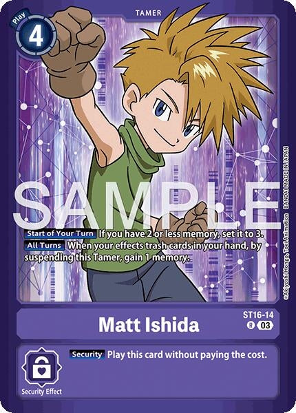 Image for Matt Ishida [ST16-14 R] - Digimon Card Game
