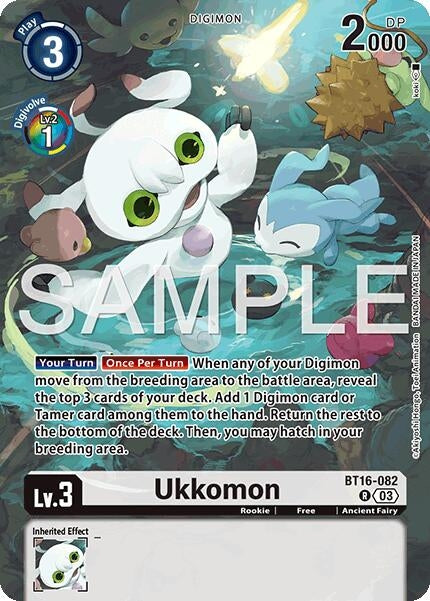 Image for Ukkomon [BT16-082 R] - Digimon Card Game