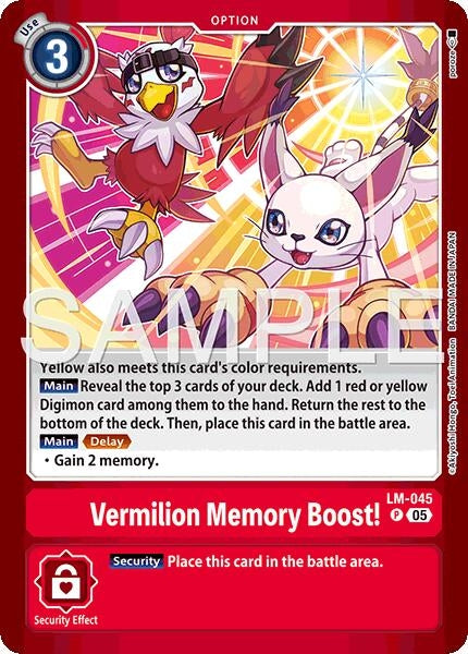 Image for Vermillion Memory Boost! [LM-045 P] - Digimon Card Game