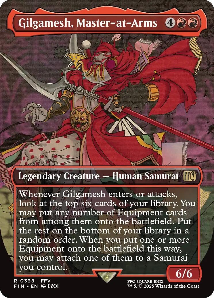 Image for Gilgamesh, Master-at-Arms (Borderless) [338] - Magic: The Gathering