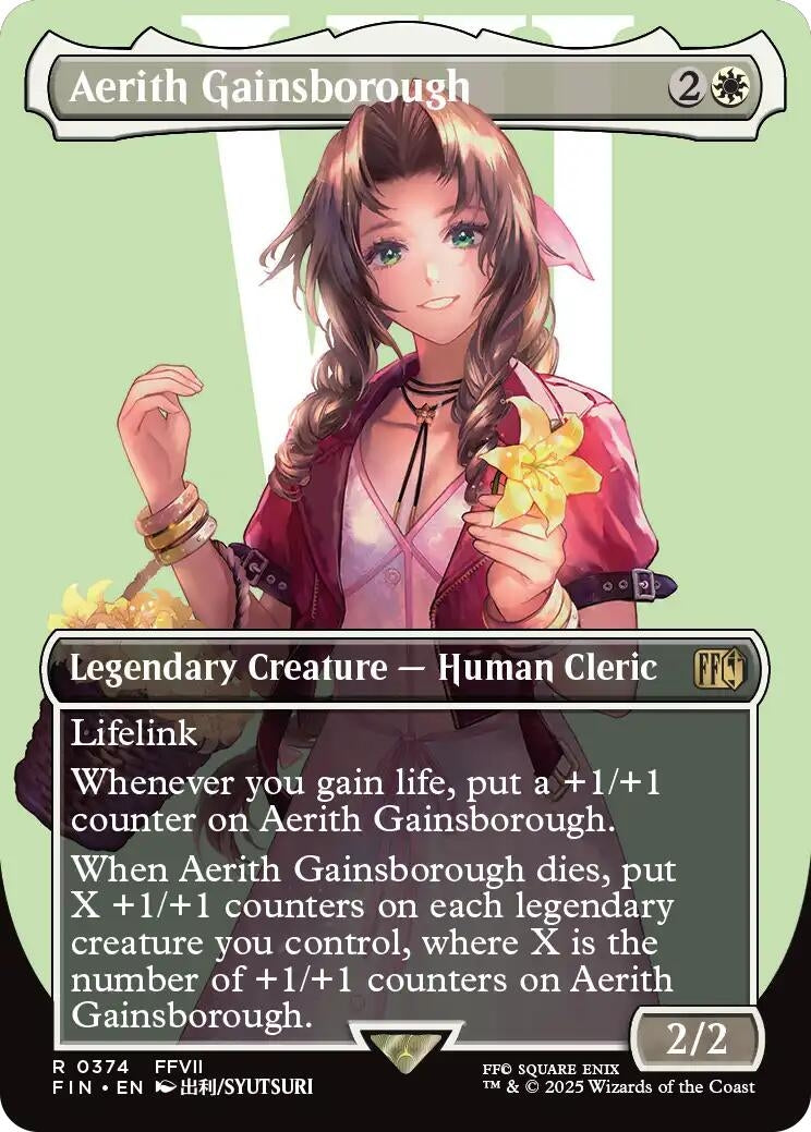 Image for Aerith Gainsborough (Borderless) [374] - Magic: The Gathering