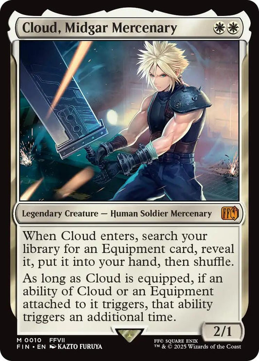 Image for Cloud, Midgar Mercenary [10] - Magic: The Gathering