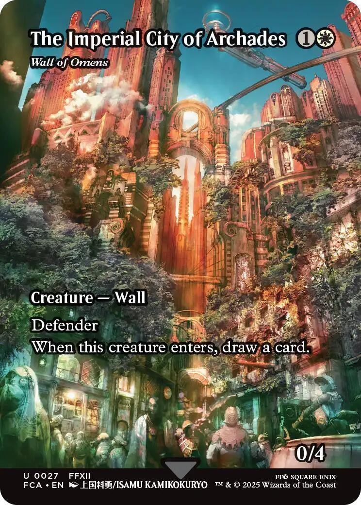Image for The Imperial City of Archades - Wall of Omens (Showcase) [27] - Magic: The Gathering