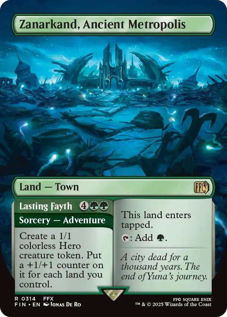 Image for Zanarkand, Ancient Metropolis (Borderless) [314] - Magic: The Gathering