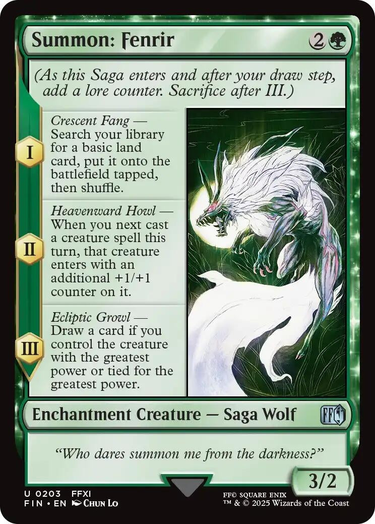 Image for Summon: Fenrir [203] - Magic: The Gathering