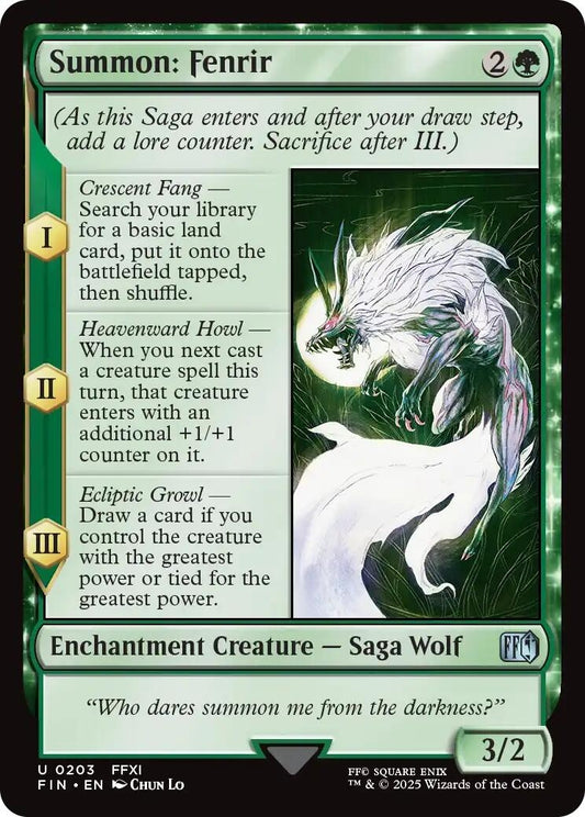 Image for Summon: Fenrir [203] - Magic: The Gathering