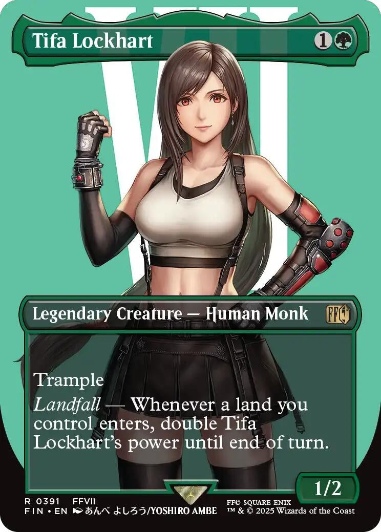 Image for Tifa Lockhart (Borderless) [391] - Magic: The Gathering