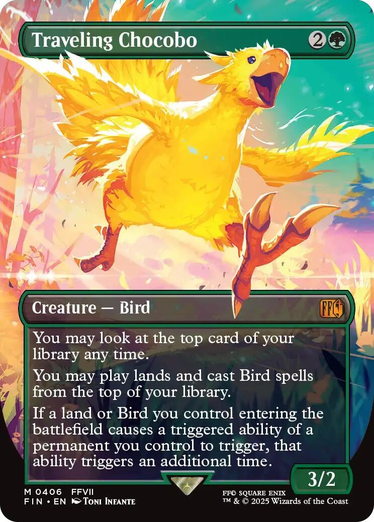 Image for Traveling Chocobo (Borderless) [406] - Magic: The Gathering