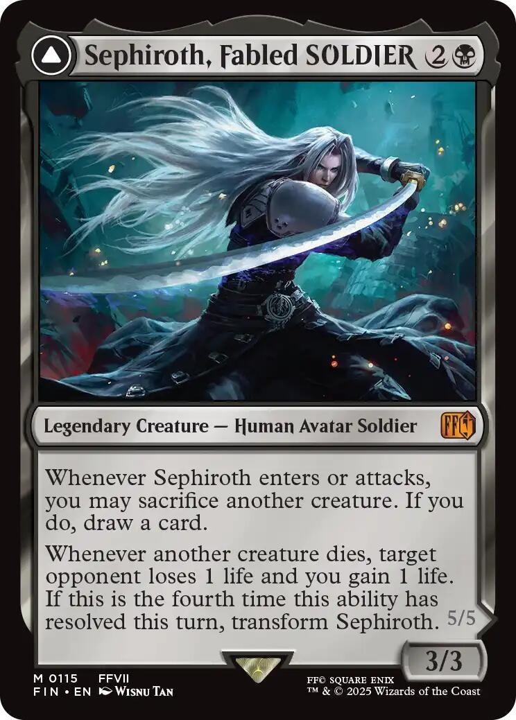 Image for Sephiroth, Fabled SOLDIER [115] - Magic: The Gathering