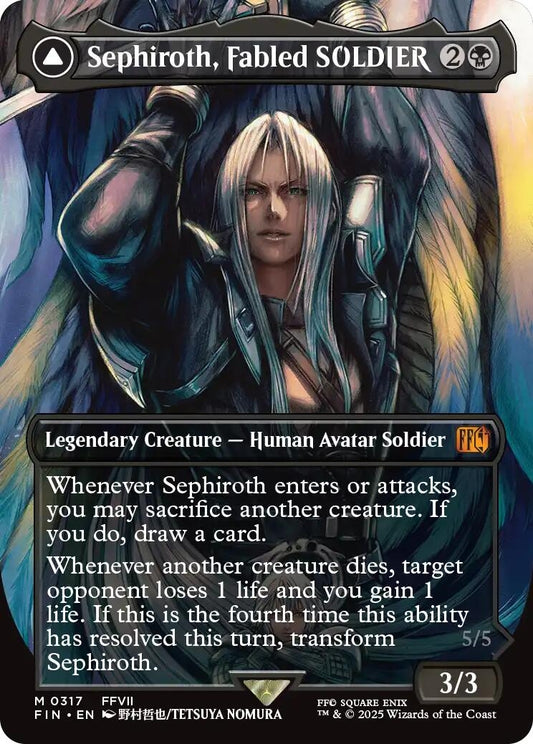 Image for Sephiroth, Fabled SOLDIER (0317) (Borderless) [317] - Magic: The Gathering