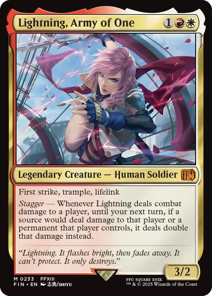 Image for Lightning, Army of One [233] - Magic: The Gathering
