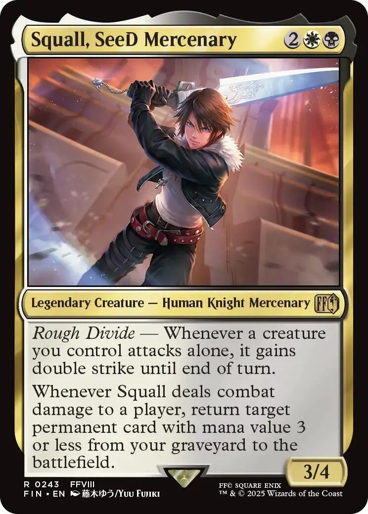 Image for Squall, SeeD Mercenary [243] - Magic: The Gathering