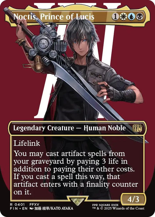 Image for Noctis, Prince of Lucis (Borderless) [401] - Magic: The Gathering