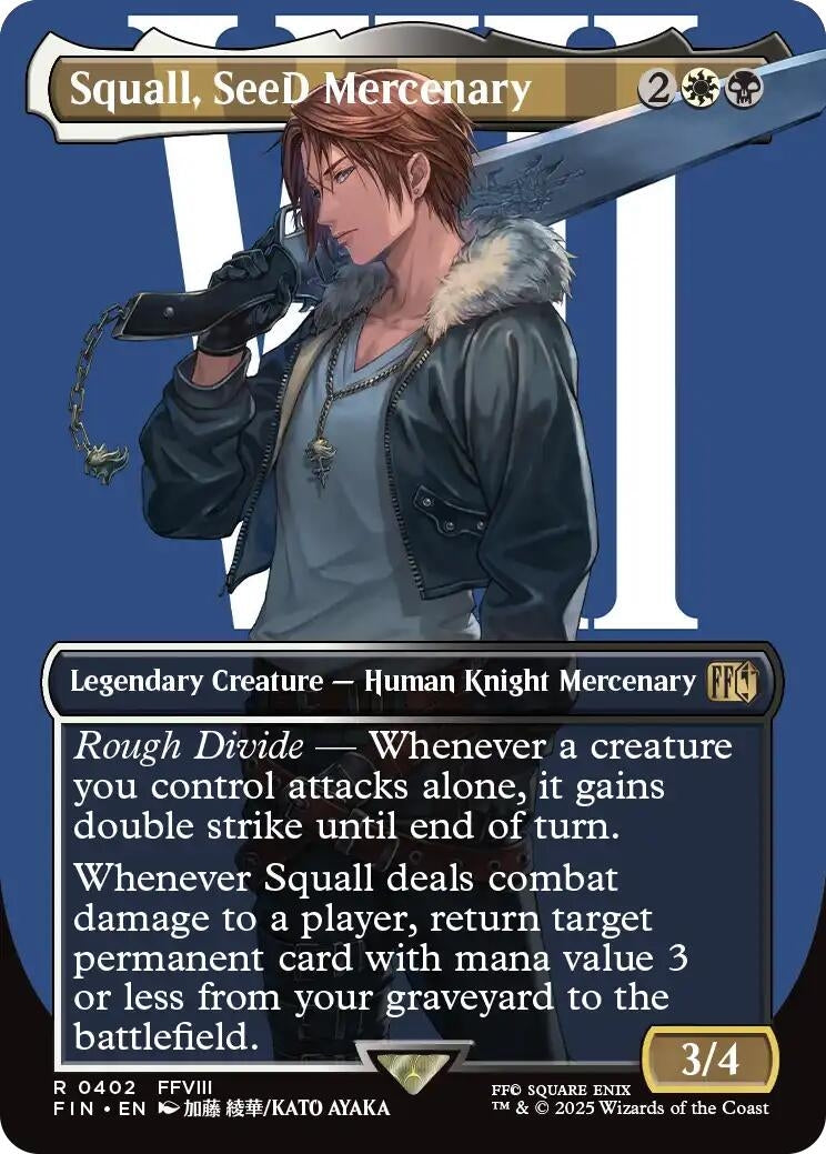 Image for Squall, SeeD Mercenary (Borderless) [402] - Magic: The Gathering