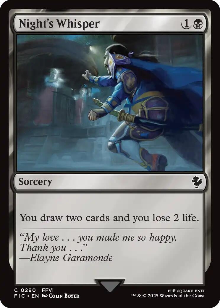 Image for Night's Whisper [280] - Magic: The Gathering