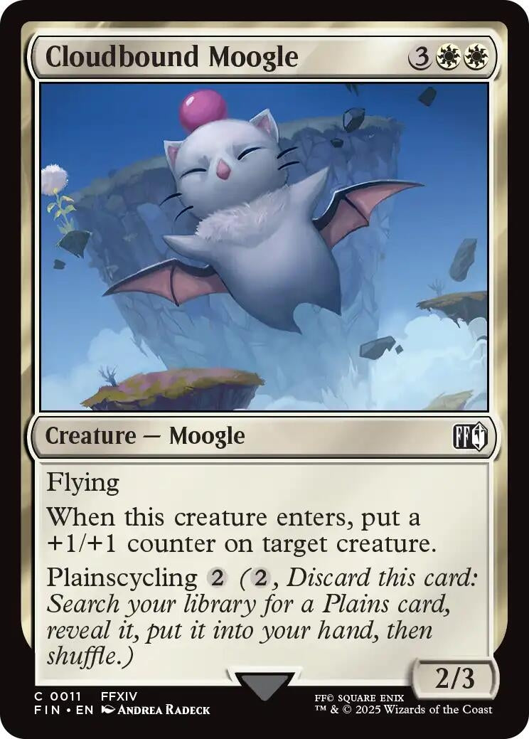 Image for Cloudbound Moogle [11] - Magic: The Gathering