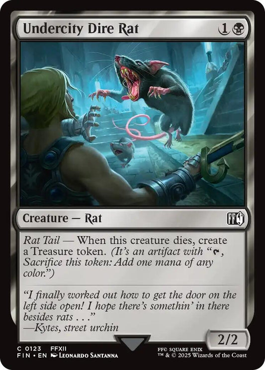 Image for Undercity Dire Rat [123] - Magic: The Gathering