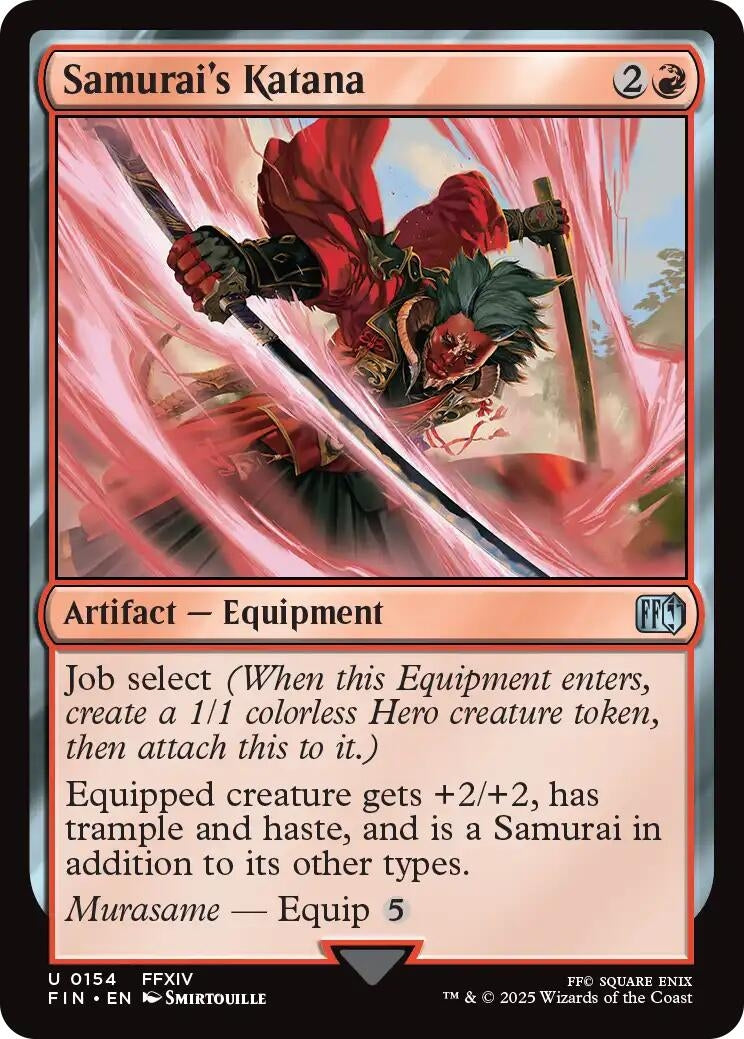 Image for Samurai's Katana [154] - Magic: The Gathering