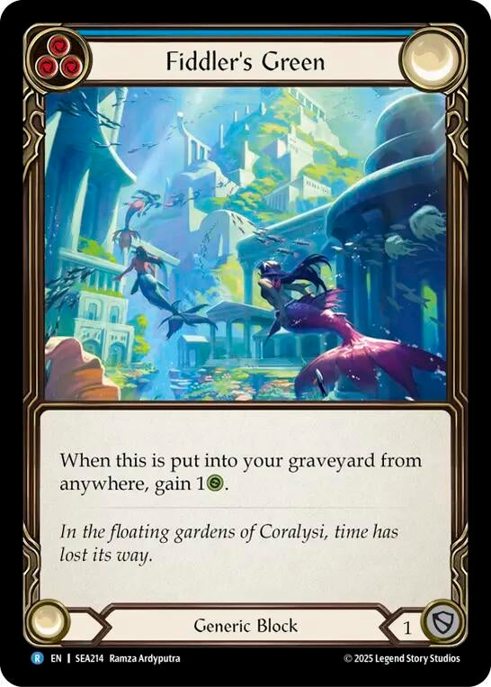 Image for Fiddler's Green (Blue) [SEA214] - Flesh and Blood TCG