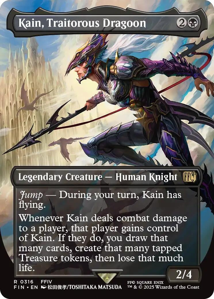 Image for Kain, Traitorous Dragoon (Borderless) [316] - Magic: The Gathering