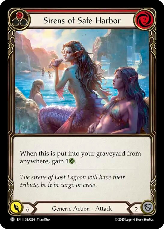 Image for Sirens of Safe Harbor (Red) [SEA226] - Flesh and Blood TCG