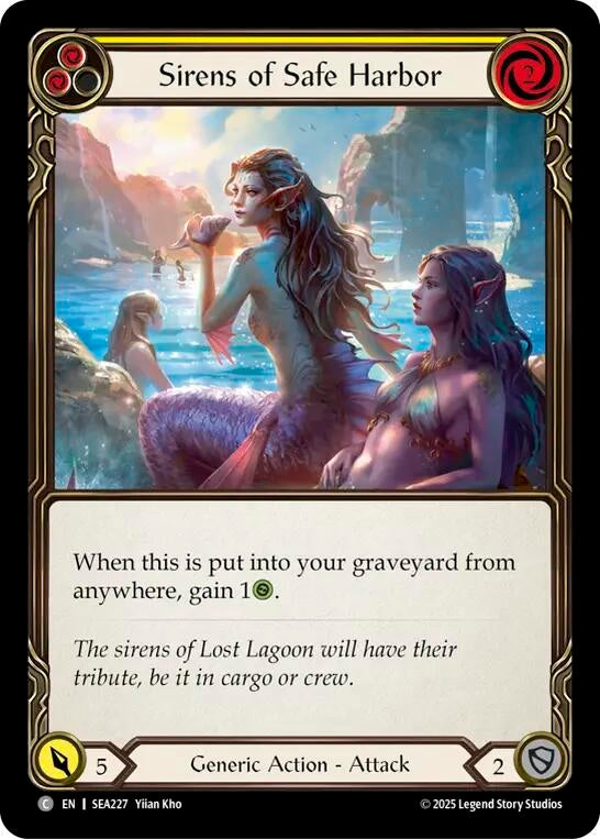 Image for Sirens of Safe Harbor (Yellow) [SEA227] - Flesh and Blood TCG