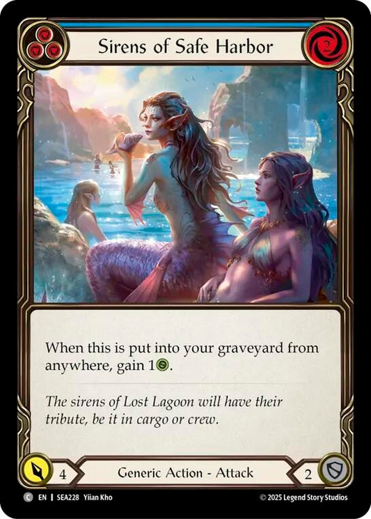 Image for Sirens of Safe Harbor (Blue) [SEA228] - Flesh and Blood TCG