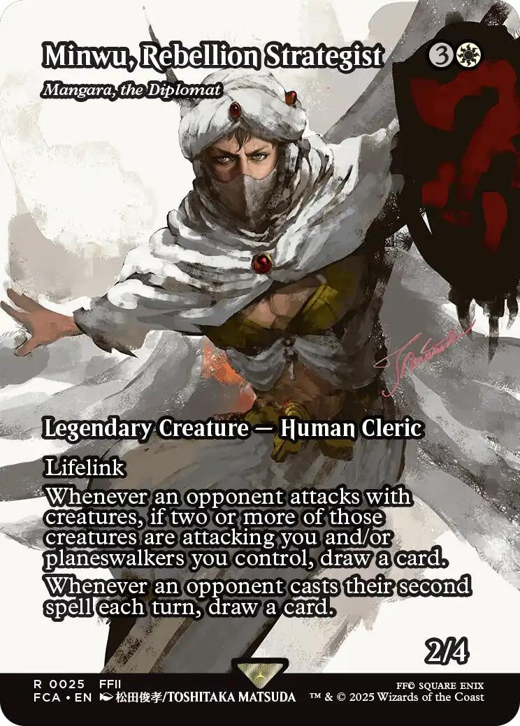 Image for Minwu, Rebellion Strategist - Mangara, the Diplomat (Showcase) [25] - Magic: The Gathering
