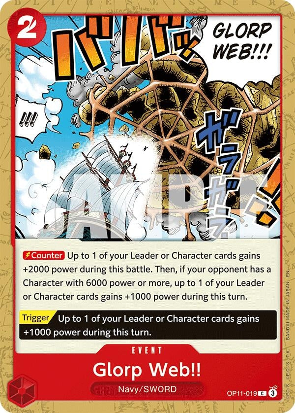 Image for Glorp Web!! [OP11-019] - One Piece Card Game