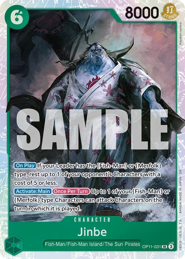 Image for Jinbe (031) [OP11-031] - One Piece Card Game