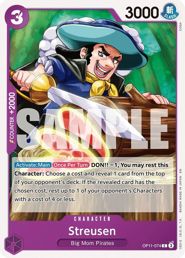 Image for Streusen [OP11-074] - One Piece Card Game