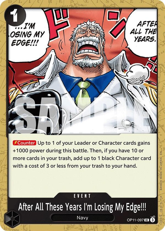 Image for After All These Years I'm Losing My Edge!!! [OP11-097] - One Piece Card Game