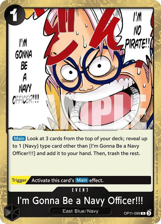 Image for I'm Gonna Be a Navy Officer!!! [OP11-099] - One Piece Card Game