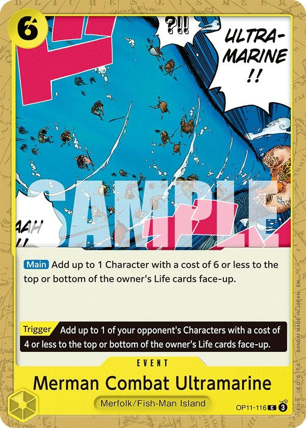 Image for Merman Combat Ultramarine [OP11-116] - One Piece Card Game