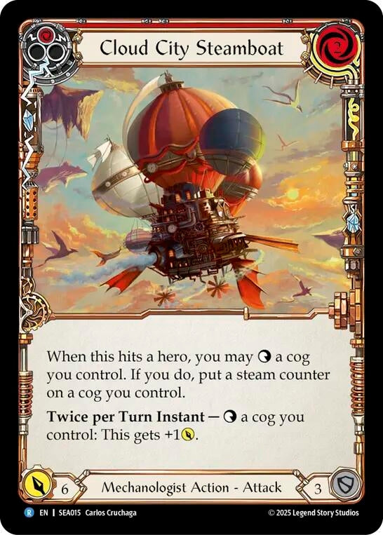Image for Cloud City Steamboat (Red) [SEA015] - Flesh and Blood TCG