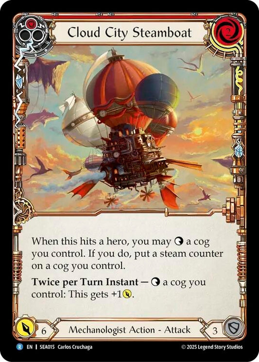 Image for Cloud City Steamboat (Red) [SEA015] - Flesh and Blood TCG