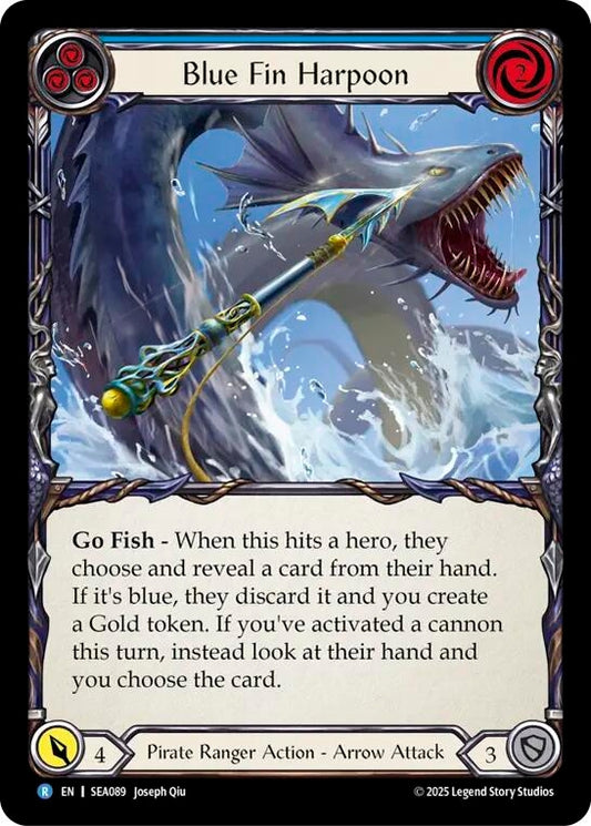 Image for Blue Fin Harpoon [SEA089] - Flesh and Blood TCG