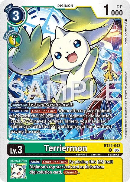 Image for Terriermon [BT22-043 U] - Digimon Card Game
