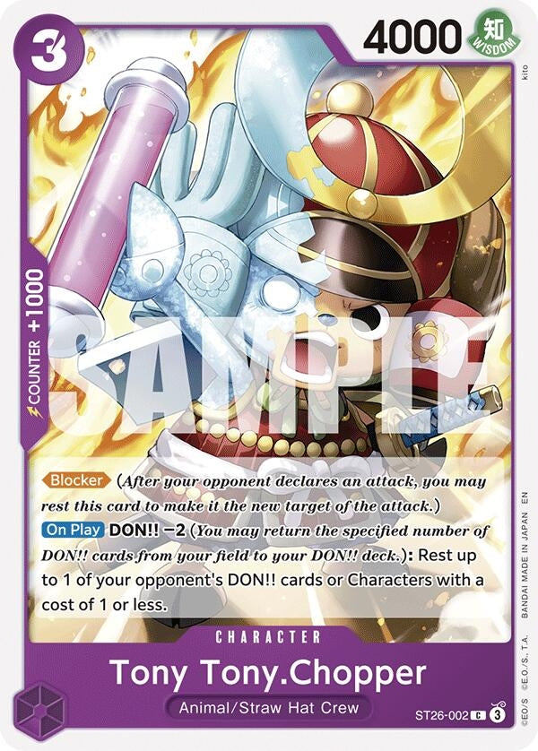 Image for Tony Tony.Chopper [ST26-002] - One Piece Card Game